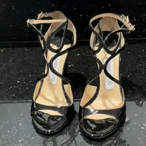 Jimmy Choi- 36.5 black patent shoes